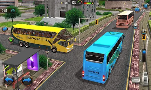 Offroad School Bus Drive Games Screenshot 2