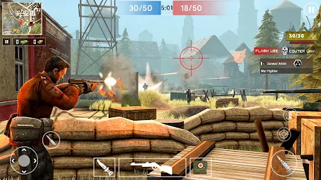 Gun Shooter Offline Game WW2: Screenshot 1