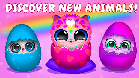 Merge Fluffy Animals: Egg pets Screenshot 1