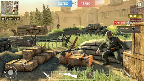 Gun Shooter Offline Game WW2: Screenshot 2