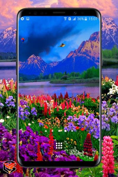 Valley of Flowers live wallpaper Screenshot 1