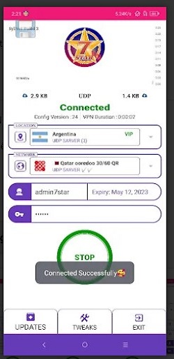 7 STAR PRO - Safe & Secure VPN Screenshot 2
