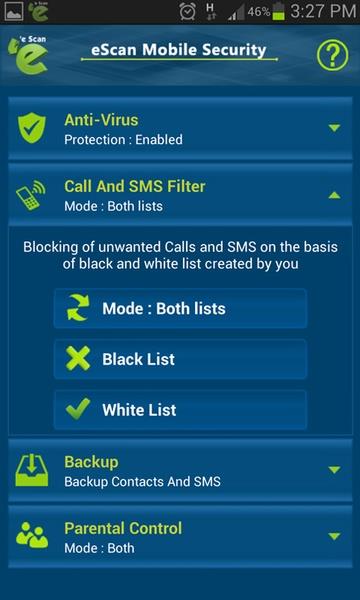 eScan Mobile Security Screenshot 7