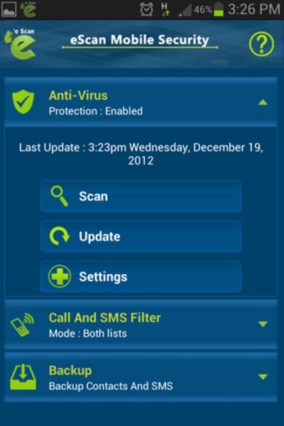 eScan Mobile Security Screenshot 8