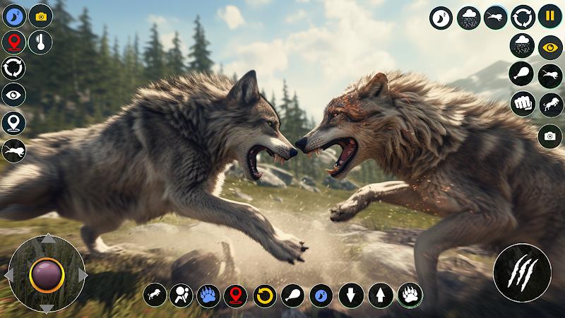 Wolf Simulator: Wild Wolf Game Screenshot 2