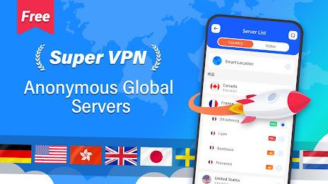 Super VPN - Secure VPN Proxy Screenshot 2