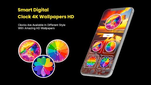 Digital Clock 4K Wallpapers HD Screenshot 3