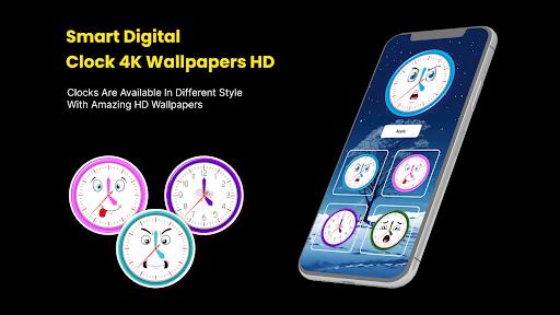 Digital Clock 4K Wallpapers HD Screenshot 5