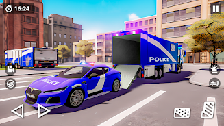 US Police Car Transporter Game Screenshot 17