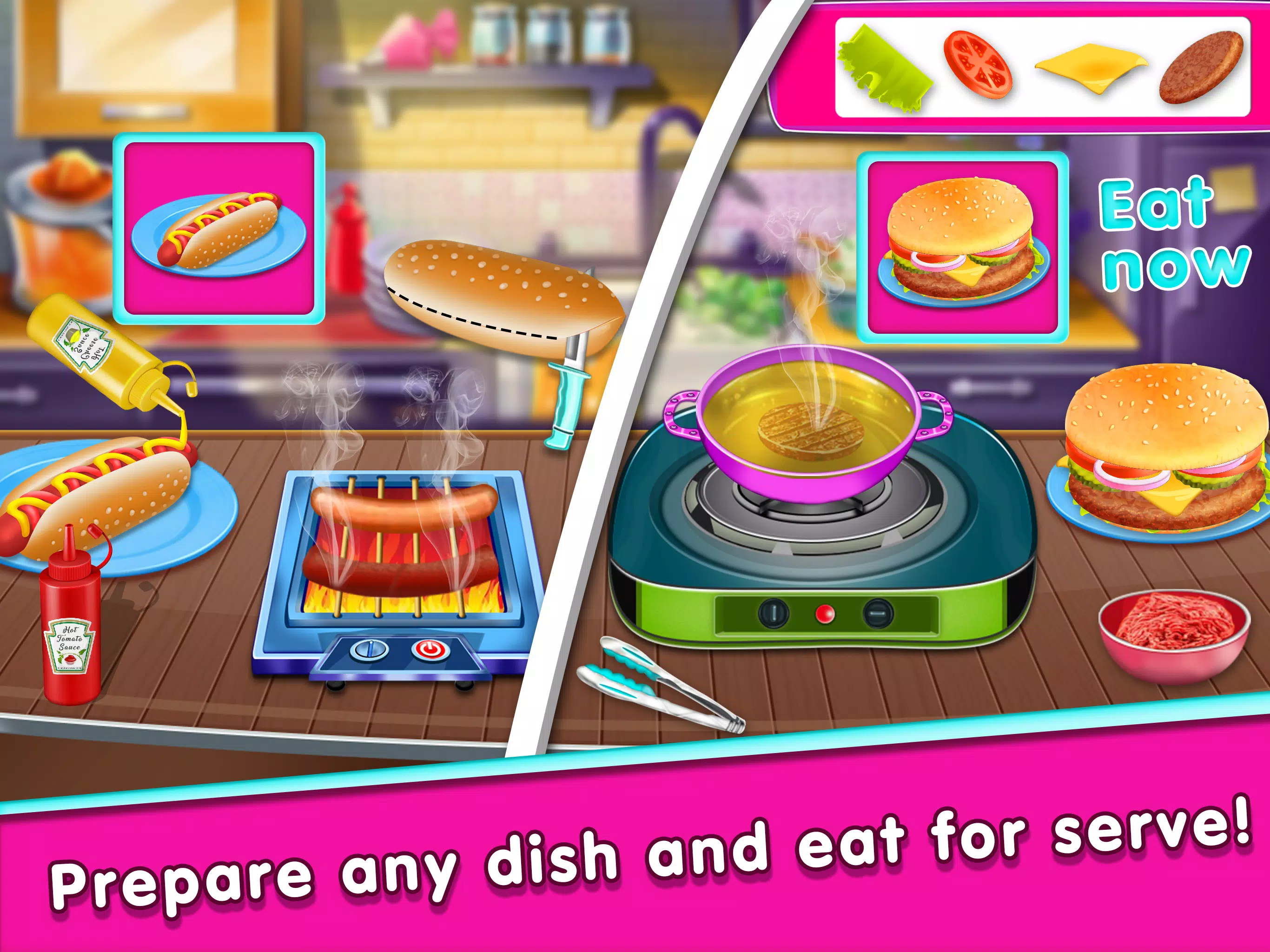 Fast food cooking games Screenshot 1