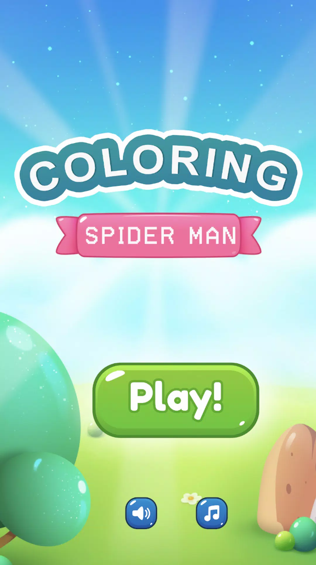 Trò chơi tô màu nhện Screenshot 2