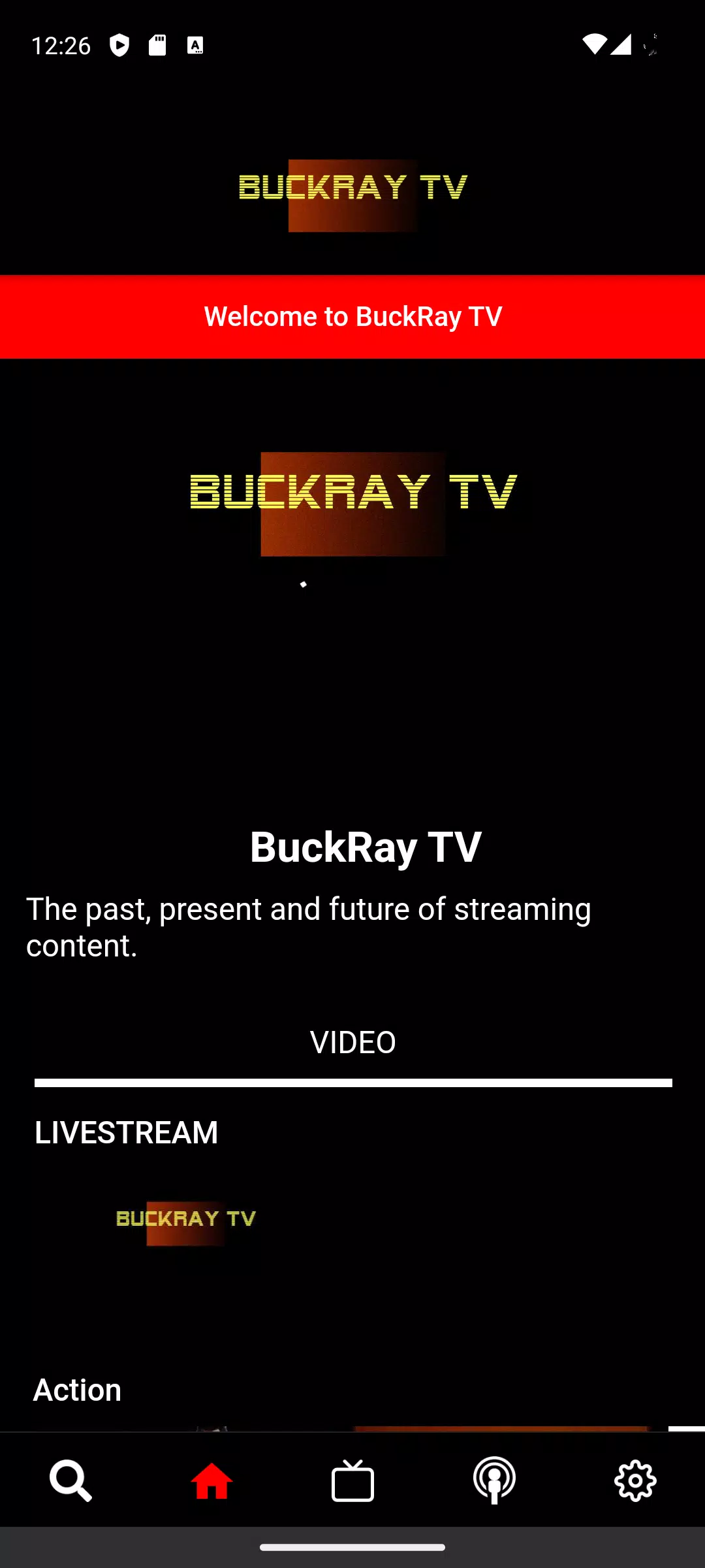 BuckRay TV Screenshot 1