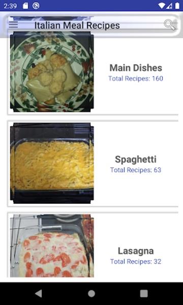 Italian Meal Recipes Screenshot 11