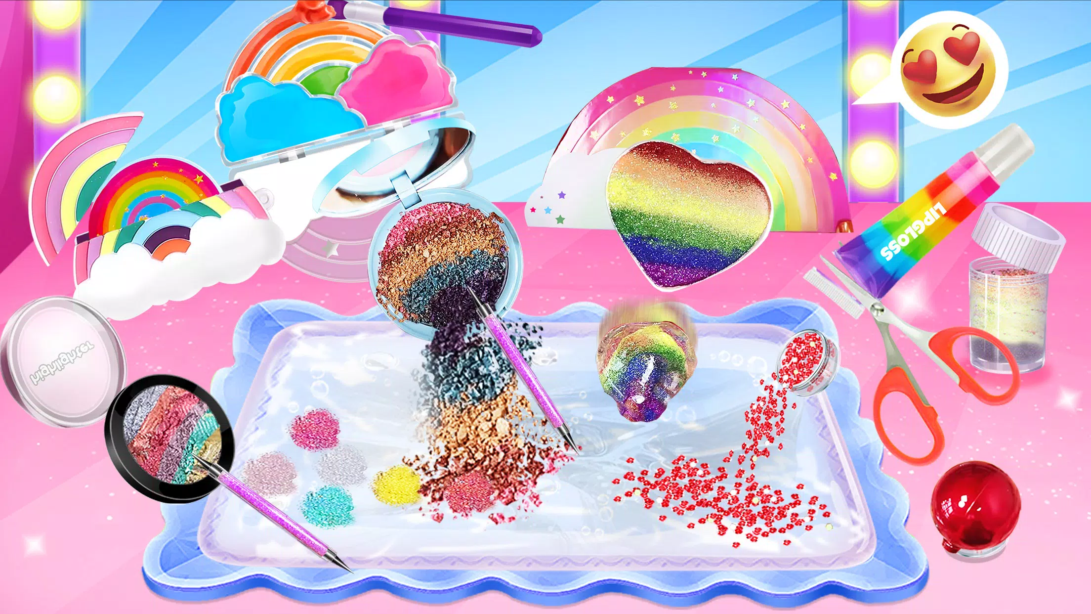 Pastel Rainbow Slime – DIY Mak Screenshot 2