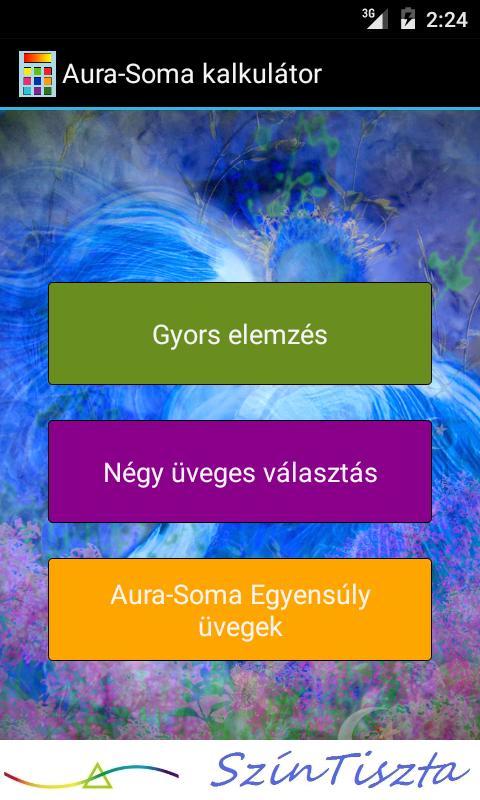 Aura-Soma kalkulátor Screenshot 1