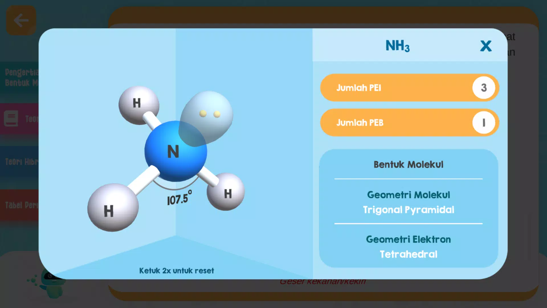 Bentuk Molekul 3D Simulasi Screenshot 4