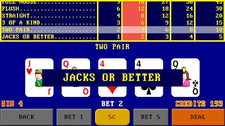 Video Poker Simulator Screenshot 2