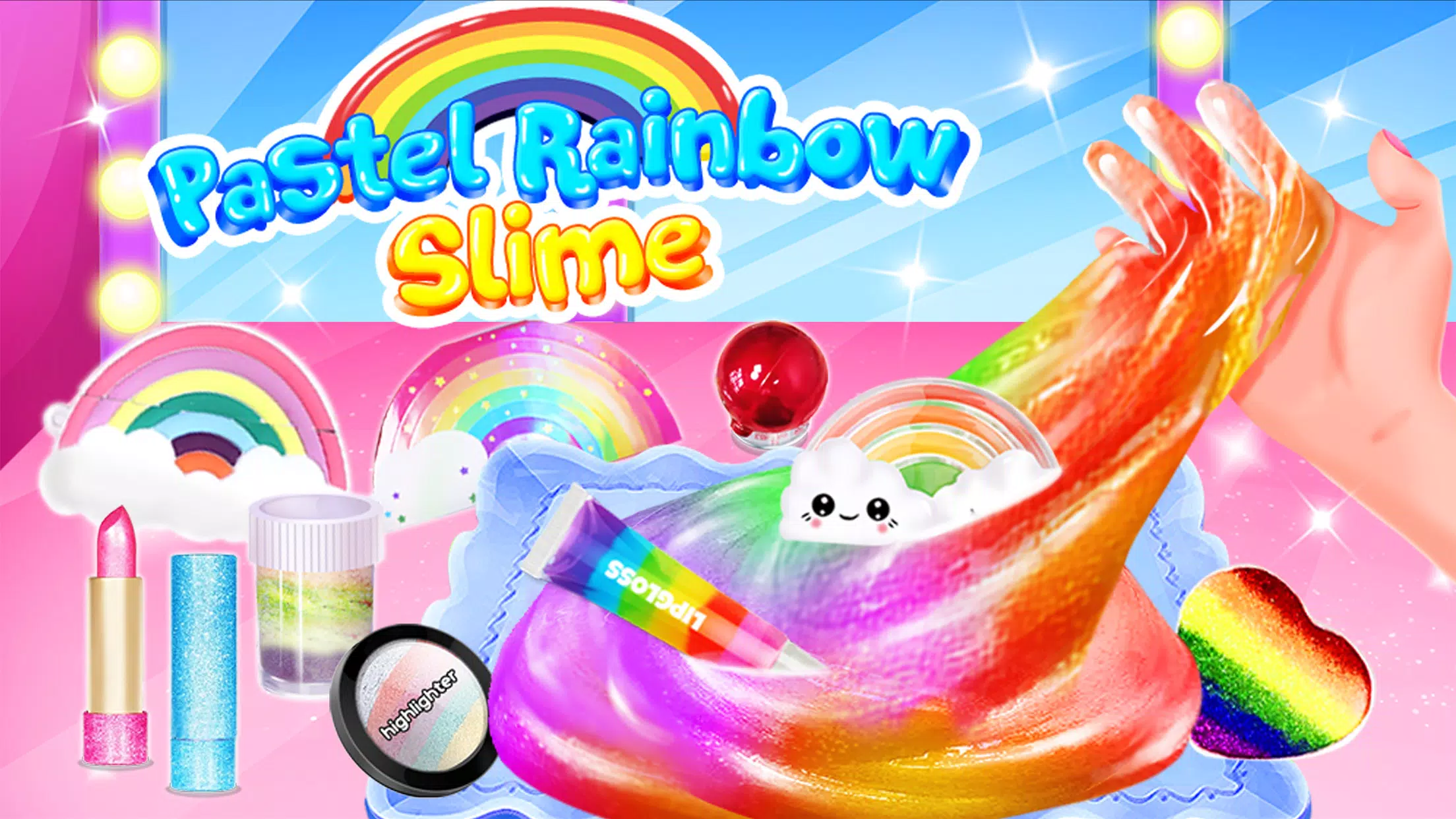 Pastel Rainbow Slime – DIY Mak Screenshot 1