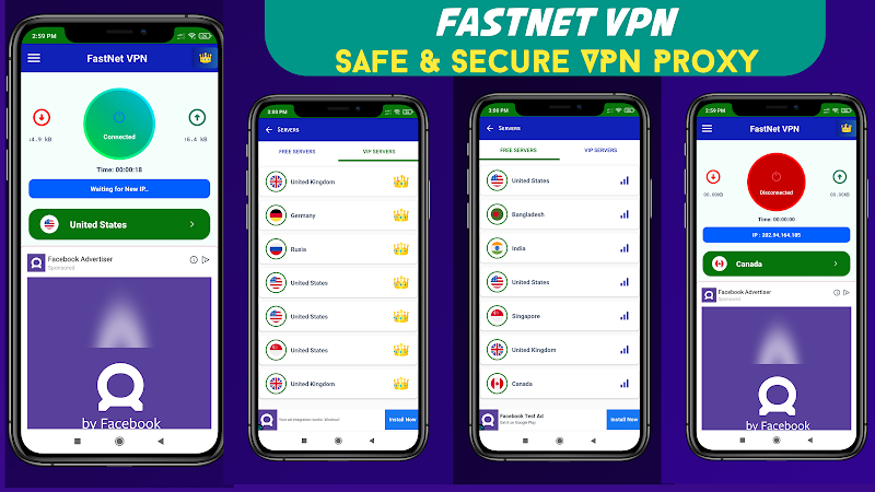 FastNet VPN : Secure VPN Proxy Screenshot 1