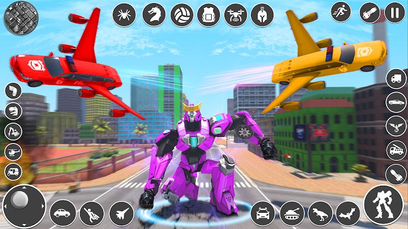 Flying Limo Car Robot Games Screenshot 9
