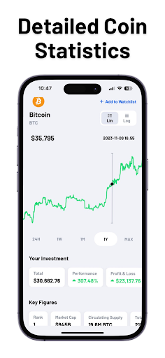 Coin Portfolio Crypto Tracker Screenshot 1