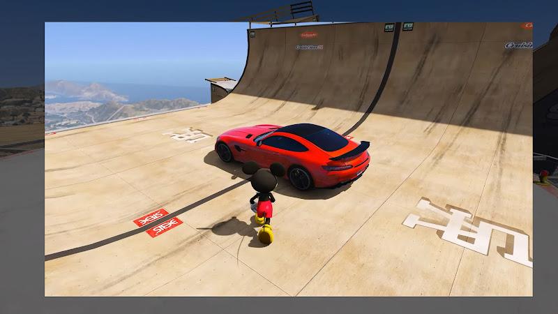 Mickey Race Mega Ramp Car Screenshot 8
