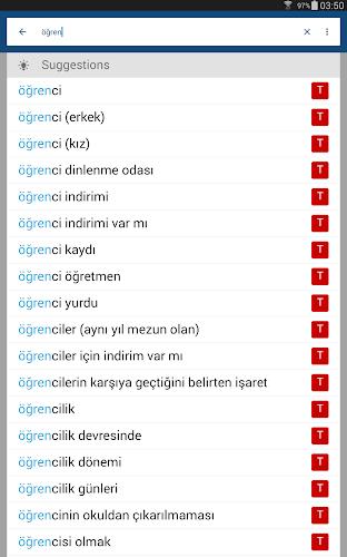 Turkish English Dictionary İng Screenshot 8