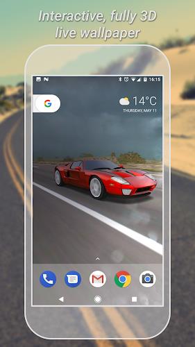 3D Car Live Wallpaper Lite Screenshot 1