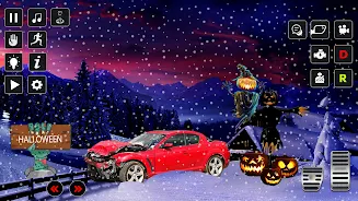 Halloween Snow City Drive Screenshot 5