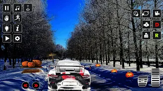 Halloween Snow City Drive Screenshot 2