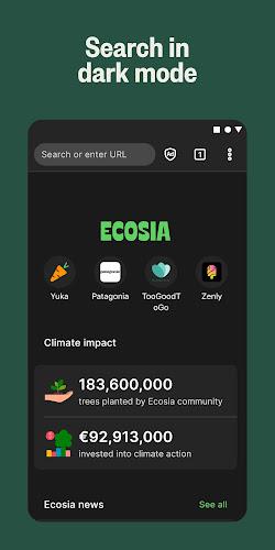 Ecosia: Browse to plant trees. Screenshot 7