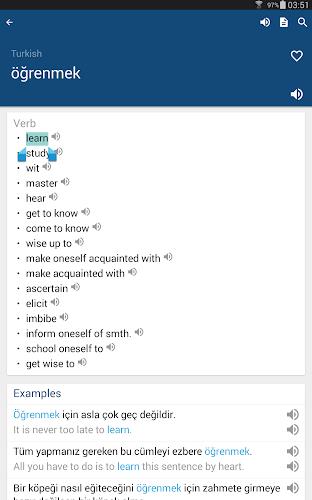 Turkish English Dictionary İng Screenshot 6