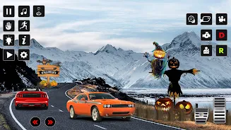 Halloween Snow City Drive Screenshot 4