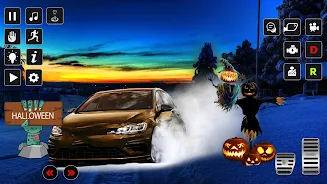 Halloween Snow City Drive Screenshot 1