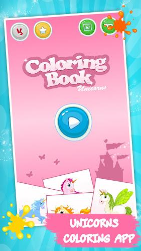 Unicorn Kids Coloring Book Screenshot 9