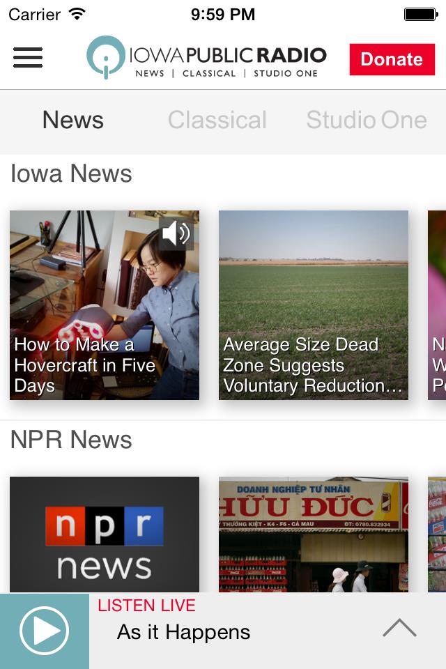 Iowa Public Radio App Screenshot 2