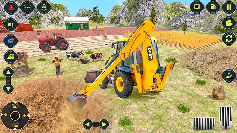 Village Excavator JCB Games Screenshot 9