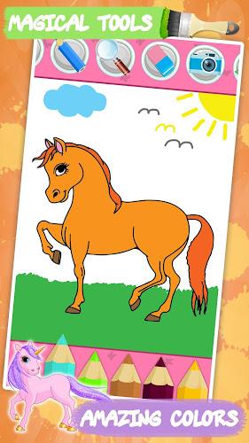 Unicorn Kids Coloring Book Screenshot 3