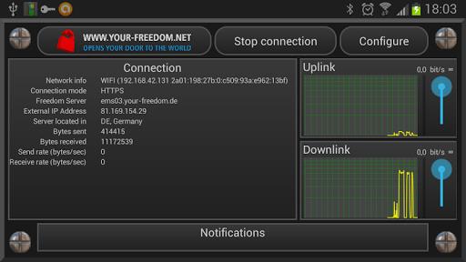 Your Freedom VPN Client Screenshot 7