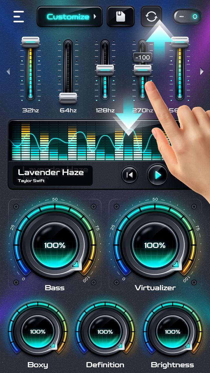 Bass Booster Pro & Equalizer Screenshot 1