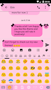 SMS Messages Ribbon Pink Black Screenshot 6