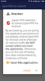 Japan VPN - Plugin for OpenVPN Screenshot 3