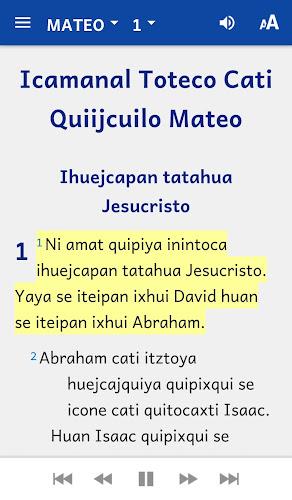 Náhuatl Huasteca Central Bible Screenshot 2