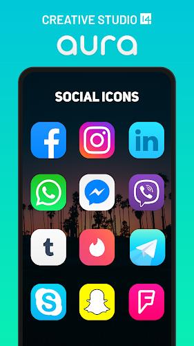 Aura Icon Pack Screenshot 2