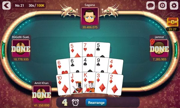 Four Of A Kind - Capsa Susun | Pusoy Chinese Poker Screenshot 2