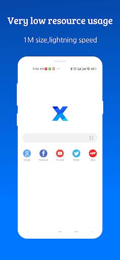 XBrowser - Mini & Super fast Screenshot 1