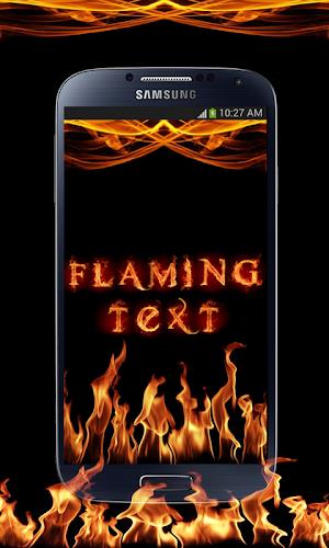 Flaming Text : Fire Text Photo Screenshot 2