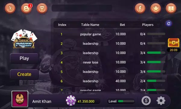 Four Of A Kind - Capsa Susun | Pusoy Chinese Poker Screenshot 4