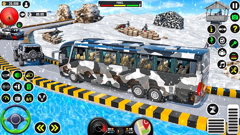 Bus Simulator Army Bus Driving Screenshot 11