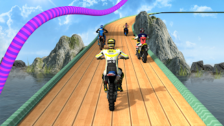 Superhero Tricky Bike Racing Screenshot 2